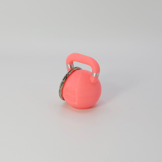 Llavero Kettlebell Rosado