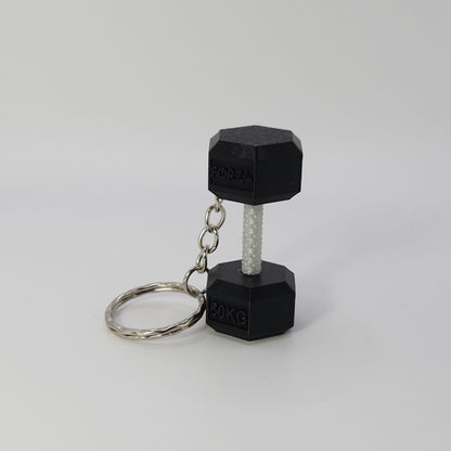 Llavero Mancuerna Hexagonal Negro — Forza
