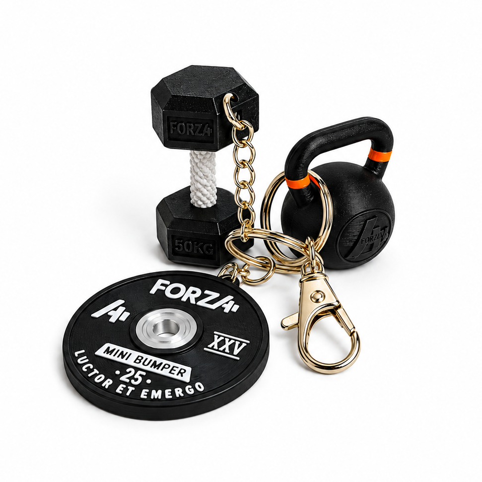 Pack 3 Llaveros Gym - Black Edition
