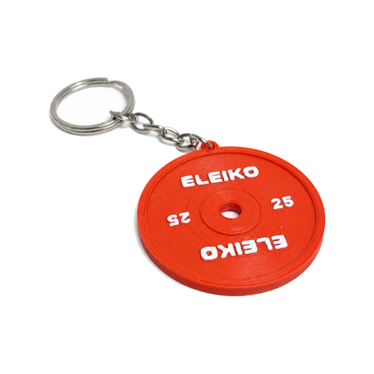 Llavero Disco Calibrado 25 kg — Estilo Eleiko