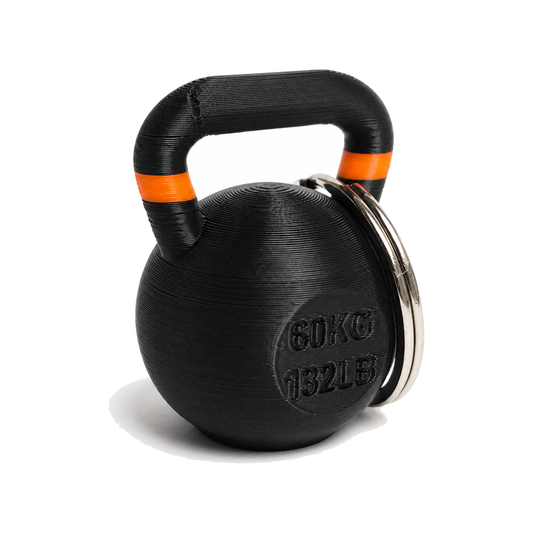 Llavero Kettlebell — Negro (grabado 60KG)