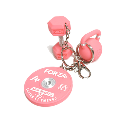 Pack 3 Llaveros Gym — Pink Edition